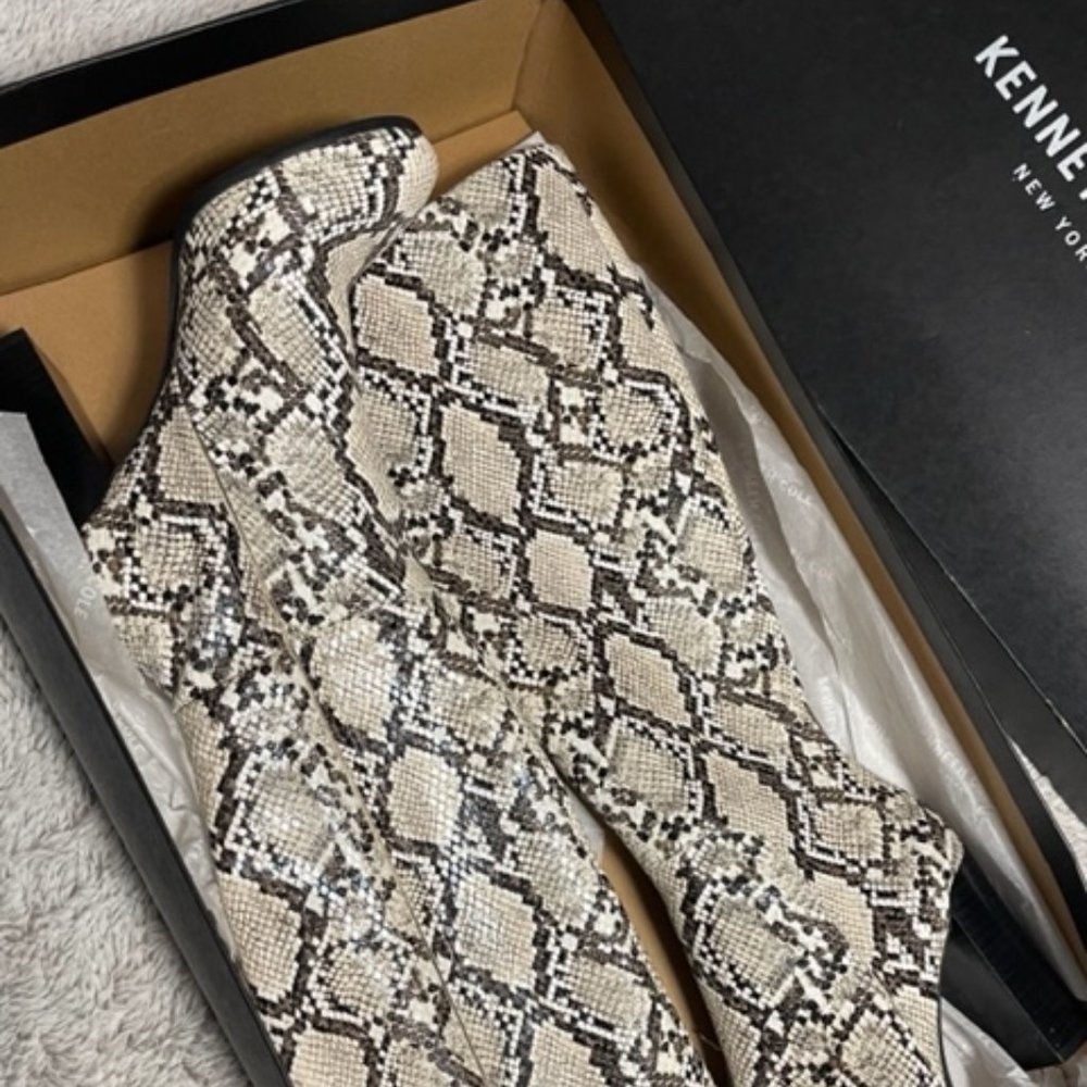 KENNETH COLE | JUSTIN SNAKESKIN HIGH BOOTS